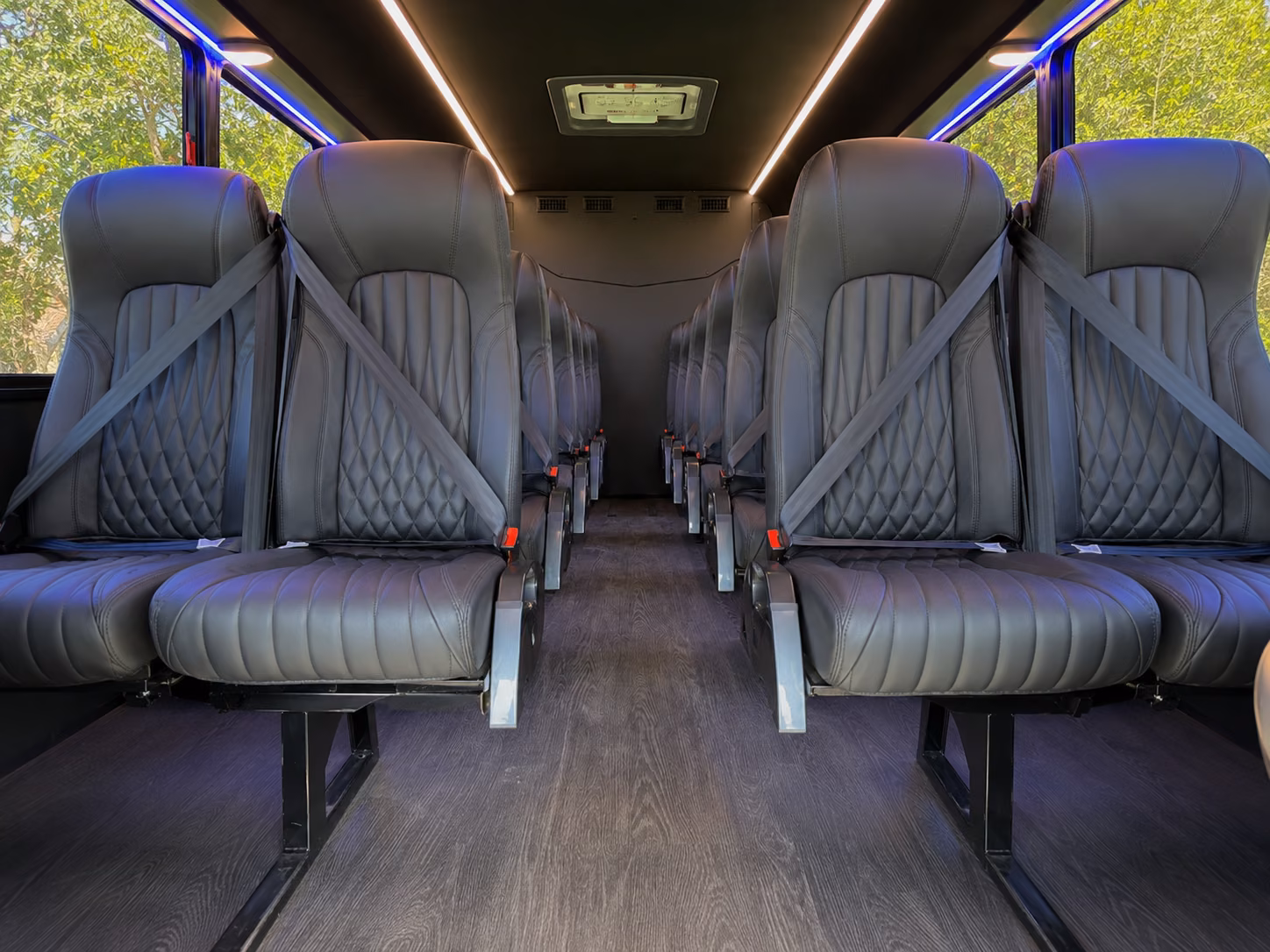 canton 15 passenger minibus inside