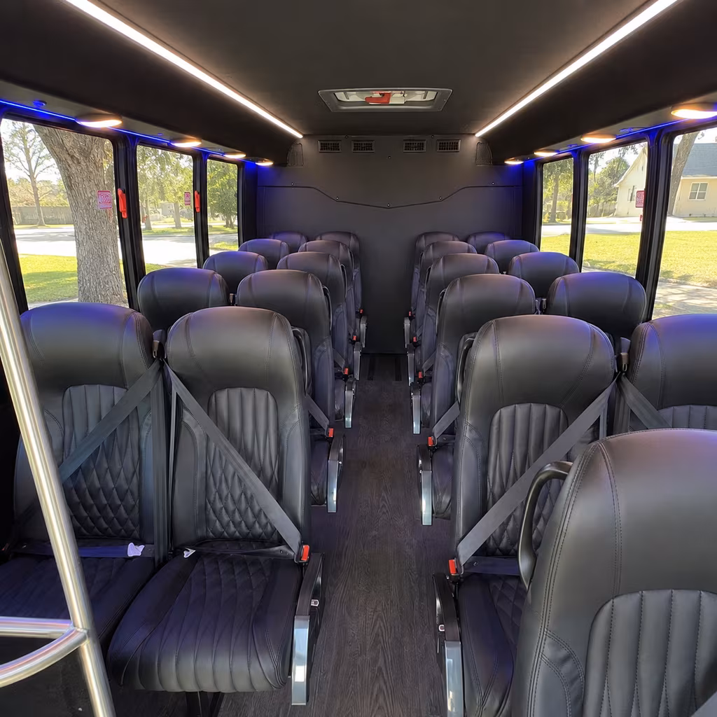 canton 25 passenger minibus interior