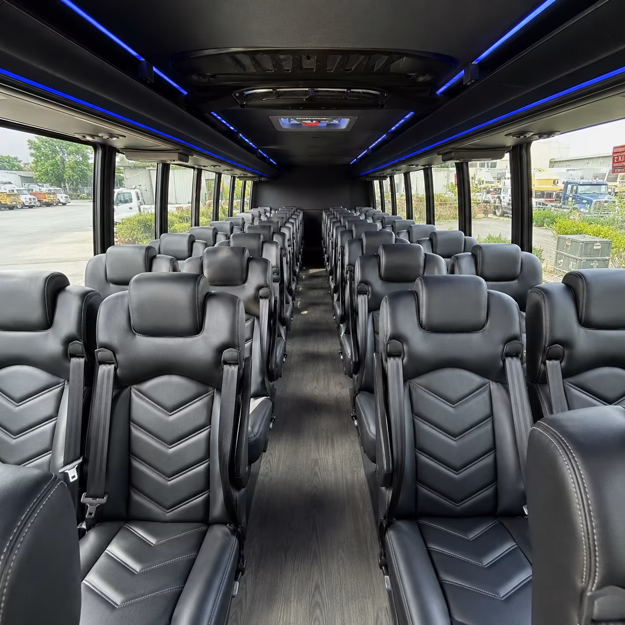canton 28 passenger minibus interior