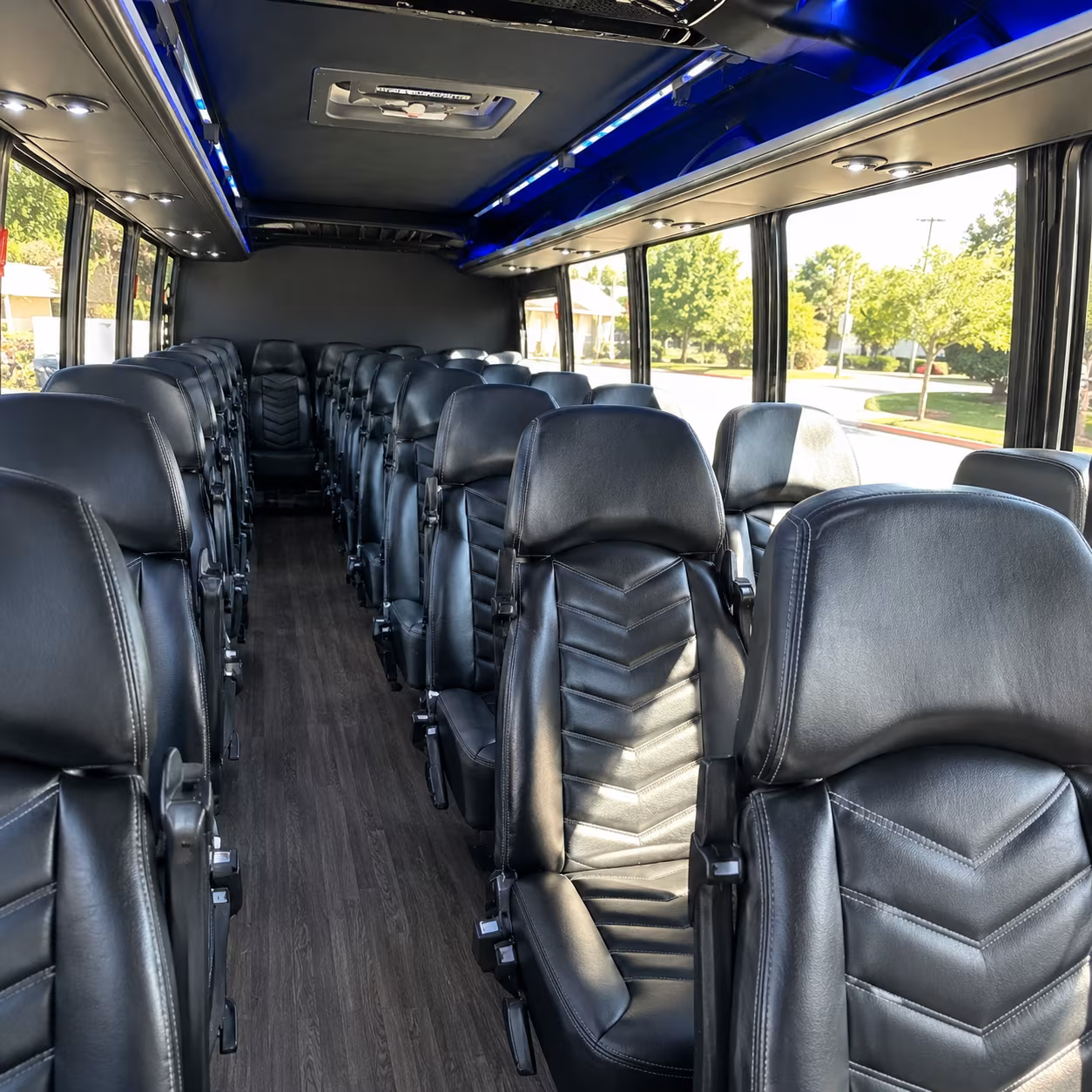 canton 35 passenger minibus inside