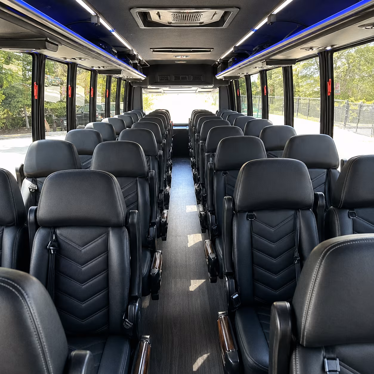 canton 35 passenger minibus interior