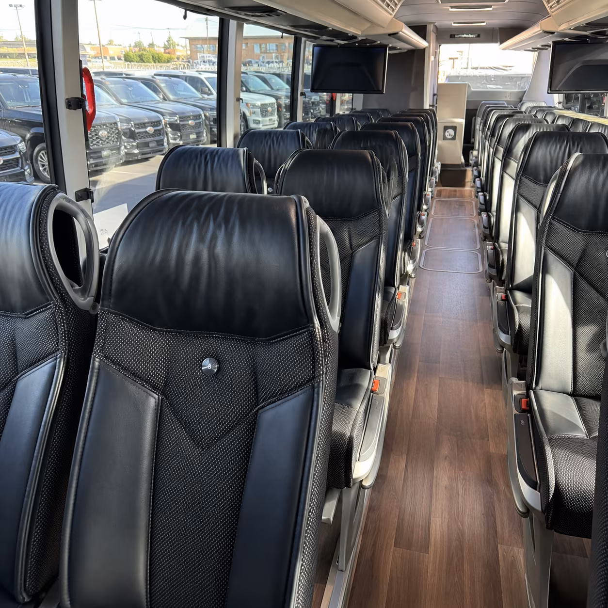 canton 56 passenger charter bus interior