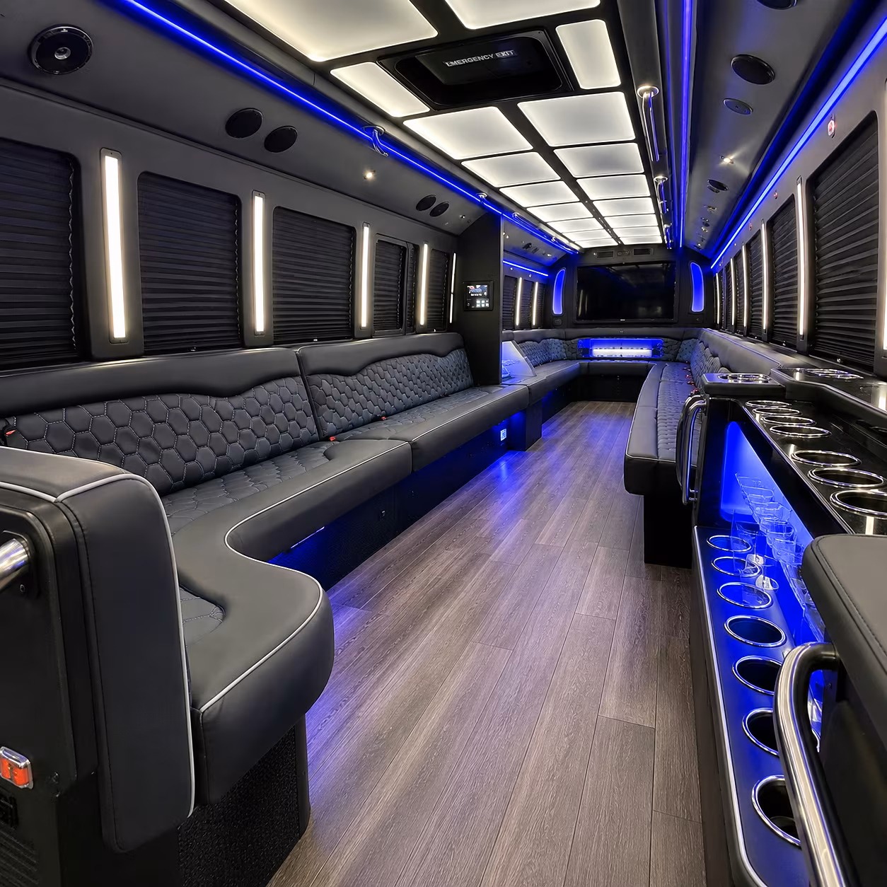 canton party bus inside