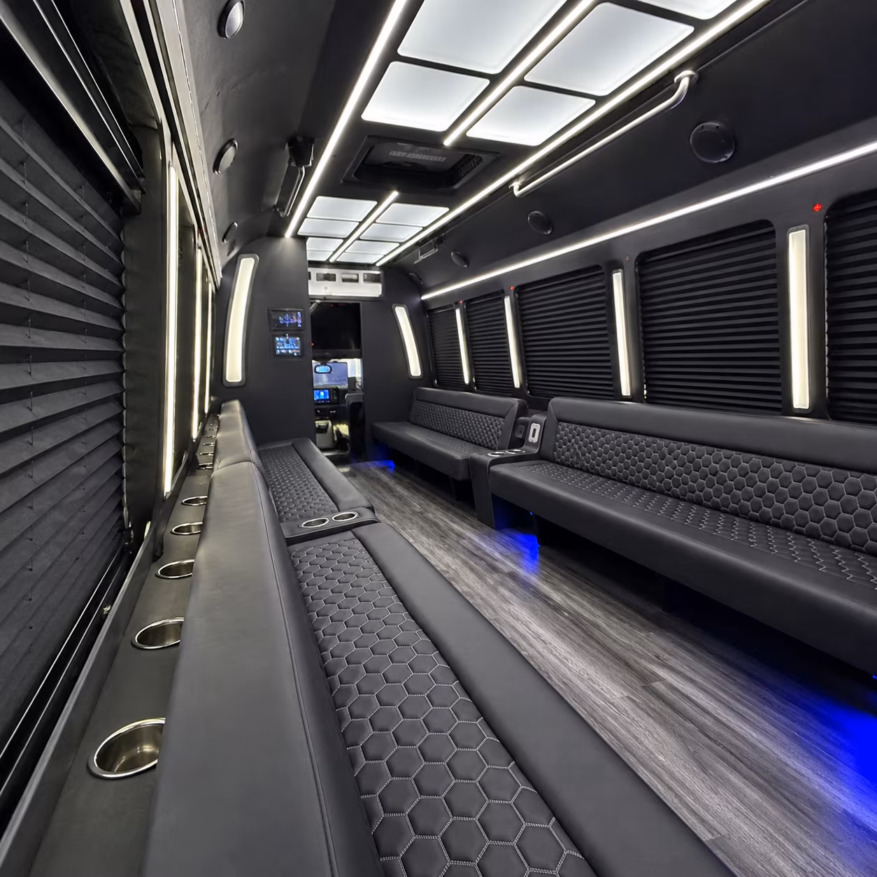canton party bus rental interior
