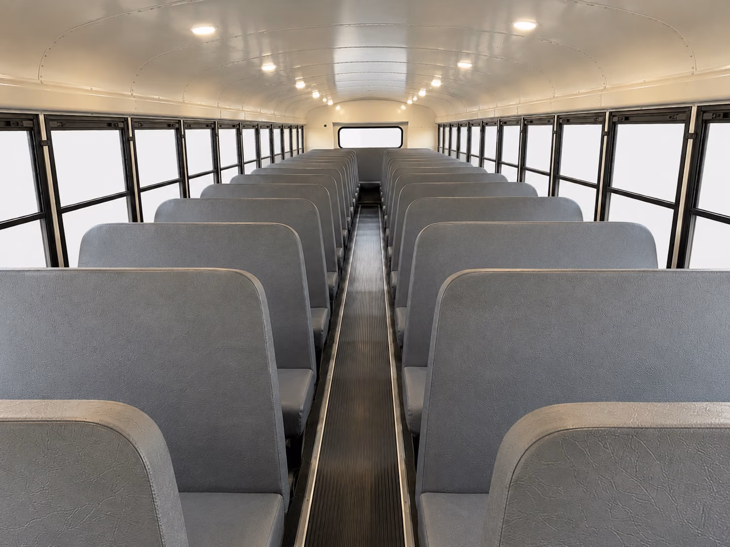 canton school bus inside