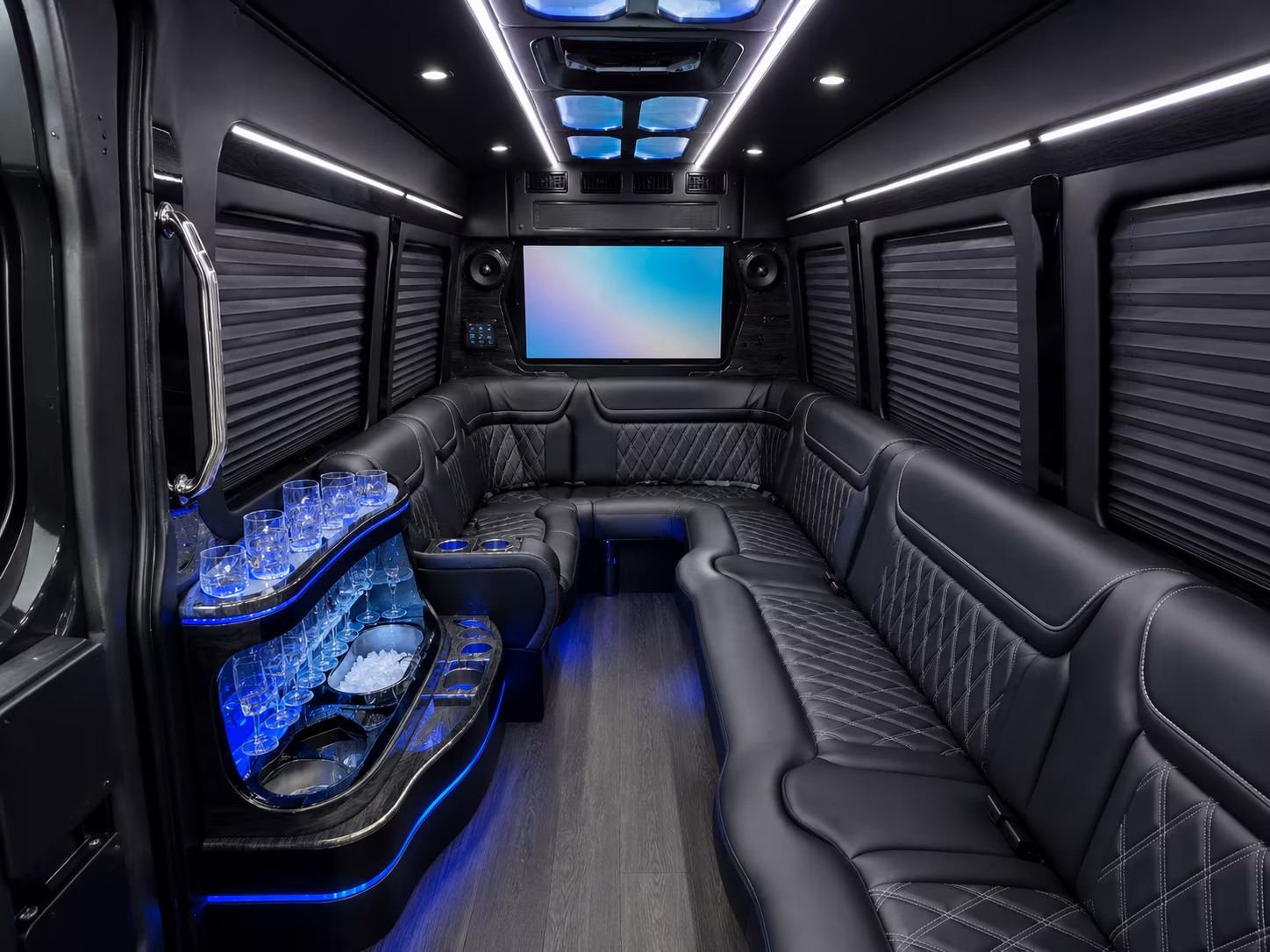 canton sprinter limousine inside